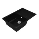 Врезная мойка Mixline 547596 74x49.5x20 см искусственный камень цвет черный