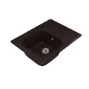 Врезная мойка Mixline 547612 63.50x49x19 см искусственный камень цвет шоколад