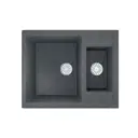 Врезная мойка Mixline 547638 48.50x60x19 см искусственный камень цвет антрацит