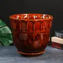 Горшок цветочный Лето №2 Сима-ленд 24 см 20 см 5 л керамика коричневый без автополива