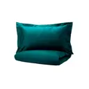 Комплект постельного белья Roomiroom Green-200/200-NYAJASMIN, двуспальный, хлопок цвет зеленый