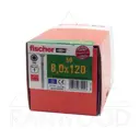 Шуруп Fischer FPF-ST ZPP 50 8.0x120 c потайной головкой с неполной резьбой шлиц 50 шт.