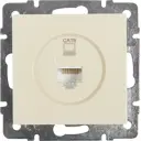 Розетка компьютерная встраиваемая Lezard Vesna cat 6 цвет кремовый