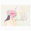 Салфетка на стол Доляна "You are beautiful" ПВХ 29x40 см
