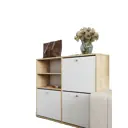 Шкаф для обуви Wood&stone 96x78x25 см ЛДСП цвет светлый орех