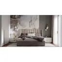 Кровать Rika Diana 162diabg 176x122x55 см велюр цвет бежевый