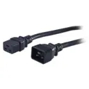 Кабель питания Hyperline IEC 320 C19 - IEC 320 C20 3x1.5 16A с прямой вилкой 1.8 м цвет черный