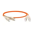 Патч-корд Hyperline волоконно-оптический MM 62.5/125 SC-SC 2.0 мм duplex LSZH 5 м