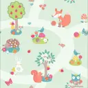 Обои бумажные Arthouse Imagine Fun 667200, 0.53 м, зеленые