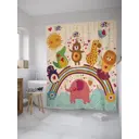 Шторка для ванной комнаты JOYARTY sc_9543 200х180см цвет жёлтый / золотой