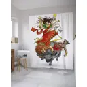 Шторка для ванной комнаты JOYARTY sc_33916 200х180см цвет черный