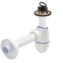 Сифон для раковины Nicoll 0202122 D40 мм с пробкой белый