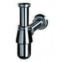 Сифон Wirquin Classic 1 1/4"x32 мм отвод с розеткой регулируемый латунь хром SL211B