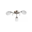 Светильник настенно-потолочный TOPLIGHT TL3550X-03SN Paula 3 лампы 6 м² цвет матовый никель