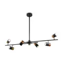 Люстра подвесная FREYA FR5201PL-06B Modern 6 ламп 12 м² цвет черный