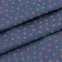 Ткань джинс Fashion Doll "Цветок-1", 48 x 50см 40% п/э, 60% х/б, синий/розовый цвет