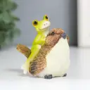 Сувенир интерьерный "Лягушонок на воробушке" 6x3x5.4 см