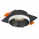 Комплект точечных светильников встраиваемых Alma Light ALD00129 цвет черный GU10 4 шт