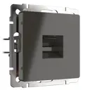 Розетка компьютерная встраиваемая Werkel WL07-RJ-45 цвет серо-коричневый