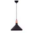 Светильник подвесной LUMINA DECO LDP 7754-B BK+WT Bafido 1 лампа цвет черный