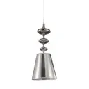 Светильник подвесной LUMINA DECO LDP 1113 SL Veneziana 1 лампа цвет серебристый