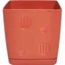 Горшок цветочный Engreen Microcosm 8x8x9 см v0.5 л пластик коричневый