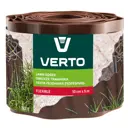 Лента бордюрная садовая Verto 15G513 10 см x 9 м, коричневая