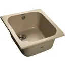 Мойка под столешницу Granfest S-430 56x56x28 см мрамор цвет песочный