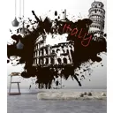 Фотообои флизелиновые Luxury walls 300x270 см Граффити Города AM19003