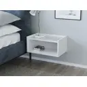 Тумба прикроватная Md 48x22x36 см ЛДСП цвет белый