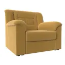 Кресло Лига Диванов Карелия 105x88x90 см микровельвет цвет желтый