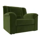Кресло Лига Диванов Карелия 105x88x90 см микровельвет цвет зеленый