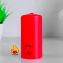 Свеча - цилиндр 6x12.5 см красная