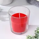 Свеча в гладком стакане ароматизированная Сладкая малина