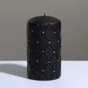 Свеча-цилиндр Trend Decor Candle "Алмаз" 7×13 см чёрный