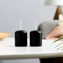 Набор свечей 4x5см 2 шт чёрные