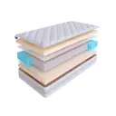 Матрас SkySleep Pleasure Relax S500 200x220 см независимый пружинный блок, двуспальный, ортопедический, латексный