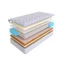 Матрас SkySleep Enjoy Middle vario S1000 160x210 см независимый пружинный блок, двуспальный, ортопедический, кокосовый