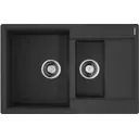 Кухонная мойка OMOIKIRI Daisen 78-2-BL 78x51см искусственный гранит/черный