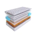 Матрас SkySleep Enjoy Fiber Option S1000 160x180 см независимый пружинный блок, двуспальный, ортопедический, кокосовый