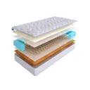 Матрас SkySleep Enjoy Option BS 80x220 см зависимый пружинный блок, односпальный, ортопедический, кокосовый