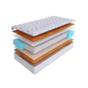 Матрас SkySleep Enjoy hard S1000 65x186 см независимый пружинный блок, детский, ортопедический, жесткий, кокосовый