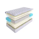 Матрас SkySleep Enjoy Double Foam S1000 75x195 см независимый пружинный блок, детский, ортопедический