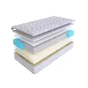 Матрас SkySleep Enjoy Fiber S1000 80x185 см независимый пружинный блок, односпальный, ортопедический