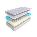 Матрас SkySleep Enjoy Fiber BS 85x195 см зависимый пружинный блок, односпальный, ортопедический