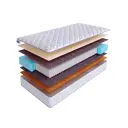 Матрас SkySleep Native Orto Medium S1000 105x205 см независимый пружинный блок, полутораспальный, ортопедический, латексный, кокосовый