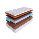 Матрас SkySleep Native Orto Hard S1000 75x230 см независимый пружинный блок, детский, ортопедический, жесткий, кокосовый