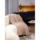 Плед Arya Queen 150x200 см, хлопок, цвет бежевый