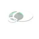 Люстра потолочная светодиодная SELENA 000030292 17 м² теплый белый цвет белый