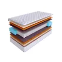 Матрас SkySleep Native Multi S500 130x195 см независимый пружинный блок, полутораспальный, ортопедический, латексный, кокосовый